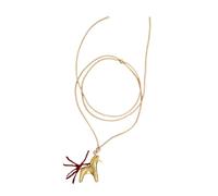 Maxtonser 1 collar de aleación con cuentas de caballo, ligero, diseño de cuerda de cera, accesorio perfecto para el día a día, dije único de cadena de clavícula