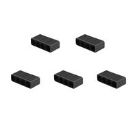 Maxtonser 1 juego de 5 1/4 caja de accesorios de destornillador de 6,35 mm, tarjeta de almacenamiento de puntas hexagonales, funda suave para una fácil identificación