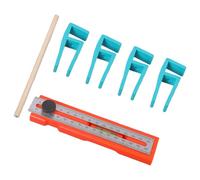 Maxtonser 1 juego de regla de marcado giratorio para carpintero, base de marca horizontal con ampollas, regla de posicionamiento multifuncional, herramienta de medición