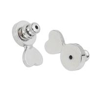Maxtonser 1 par de pendientes para orejas caídas, chapados en oro, textura de metal, adecuado para aretes pesados, ajuste seguro