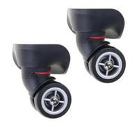 Maxtonser 1 par de ruedas de equipaje de repuesto para maleta, ruedas giratorias de 360 grados, rueda resistente
