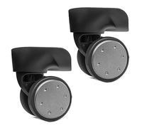 Maxtonser 1 par de ruedas de equipaje de repuesto para maleta, ruedas giratorias de 360 grados, rueda resistente