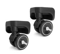 Maxtonser 1 par de ruedas de equipaje de repuesto para maleta, ruedas giratorias de 360 grados, rueda resistente