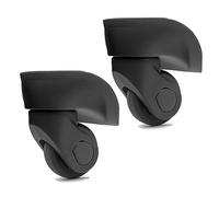 Maxtonser 1 par de ruedas de equipaje de repuesto para maleta, ruedas giratorias de 360 grados, rueda resistente