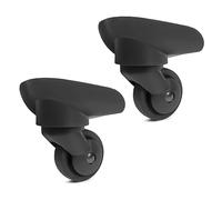 Maxtonser 1 par de ruedas de equipaje de repuesto para maleta, ruedas giratorias de 360 grados, rueda resistente