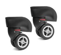 Maxtonser 1 par de ruedas de equipaje de repuesto para maleta, ruedas giratorias de 360 grados, rueda resistente