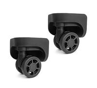Maxtonser 1 par de ruedas de equipaje de repuesto para maleta, ruedas giratorias de 360 grados, rueda resistente