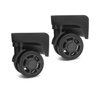Maxtonser 1 par de ruedas de equipaje de repuesto para maleta, ruedas giratorias de 360 grados, rueda resistente