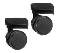 Maxtonser 1 par de ruedas de equipaje de repuesto para maleta, ruedas giratorias de 360 grados, rueda resistente