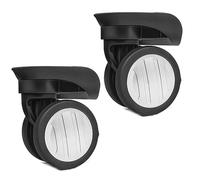 Maxtonser 1 par de ruedas de equipaje de repuesto para maleta, ruedas giratorias de 360 grados, rueda resistente