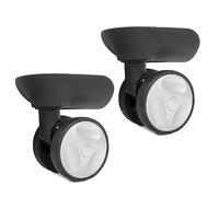 Maxtonser 1 par de ruedas de equipaje de repuesto para maleta, ruedas giratorias de 360 grados, rueda resistente