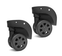 Maxtonser 1 par de ruedas de equipaje de repuesto para maleta, ruedas giratorias de 360 grados, rueda resistente