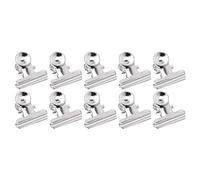 Maxtonser 10 clips de agarre de metal para sellado de alimentos, abrazadera de papel, carpeta de billetes