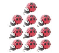 Maxtonser 10 colgantes de resina de animales suaves, accesorios de llavero, textura aterciopelada, adecuados para los amantes de las manualidades