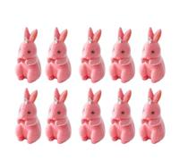 Maxtonser 10 colgantes de resina de animales suaves, accesorios de llavero, textura aterciopelada, adecuados para los amantes de las manualidades
