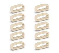 Maxtonser 10pcs Silicone Fastener Ring 18mm / 20mm / 22mm Wristband Keeper Smartwatch Strap Retainer Holder Replacement Accessory,Retainer