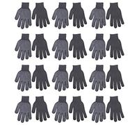 Maxtonser 12 pares de guantes de trabajo profesionales con forro elástico para hombres y mujeres, guantes transpirables para hombres y mujeres