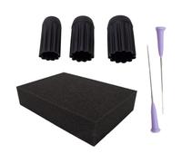 Maxtonser 3 protectores de dedos de silicona, protectores de dedal, protectores de dedos para tejer y coser