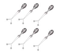 Maxtonser 6 clips de aleación para ropa, moldear la cintura, con cristales en Y, accesorio de moda multiusos sin bordes rayados