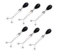 Maxtonser 6 clips de aleación para ropa, moldear la cintura, con cristales en Y, accesorio de moda multiusos sin bordes rayados