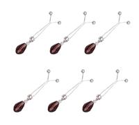 Maxtonser 6 clips de aleación para ropa, moldear la cintura, con cristales en Y, accesorio de moda multiusos sin bordes rayados