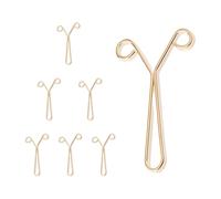 Maxtonser 6 clips tensores de cintura, clips de costura, clip de cintura para pantalones sueltos, faldas, sombreros, ajustador de jeans, ajuste ajustable, diseño ligero de aleación de aluminio