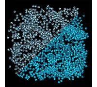 Maxtonser 660 cuentas luminosas que brillan en la oscuridad, cuentas UV que cambian de color, reactivas para cuentas de pony, cuentas acrílicas brillantes para Bracel