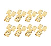 Maxtonser 8 piezas de terminales de cable eléctrico de desconexión rápida, conectores de palas de alambre, conectores de espadas no aislados