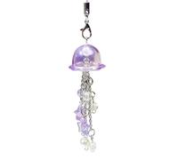 Maxtonser Abalorio de teléfono de medusas de moda, elegante cordón para teléfono, accesorio para teléfonos y auriculares