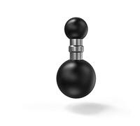 Maxtonser Adaptador de Cabeza de Bola de 1 "25Mm a 15/17/25Mm, Soporte de Montaje de Bola Doble, Transferencia para cámara de acción, Soporte GPS para teléfono Inteligente, 15 a 25Mm