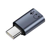 Maxtonser Adaptador USB C de música para auriculares para teléfono 16 de durabilidad, carcasa de metal, convertidores de auriculares para viajes