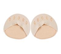 Maxtonser Almohadillas de seda de hielo para mujer, ultrafinas, invisibles, medias, transpirables, antideslizantes, protector de medio dedo del pie, cojín de 5 dedos