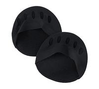 Maxtonser Almohadillas de seda de hielo para mujer, ultrafinas, invisibles, medias, transpirables, antideslizantes, protector de medio dedo del pie, cojín de 5 dedos