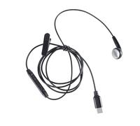 Maxtonser Auriculares USB tipo C de un solo lado, auriculares USB C, auriculares individuales con bobinas de micrófono, cable reforzado tipo C