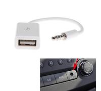 Maxtonser Cable convertidor a USB macho de 5 mm a USB 2.0 hembra, solo funciona al puerto del coche