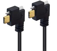 Maxtonser Cable de carga rápida USB C 3.1 USB C de 10 Gbps, transferencia de datos 4K60hz, salida de video, tipo C, cable conector de bloqueo de tornillo