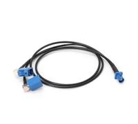 Maxtonser Cable de extensión Fakra macho a dos Fakra hembra para conversión de radio Fakra RG174 para accesorios de asientos