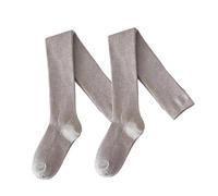 Maxtonser Calcetines Altos de Lana Acanalados con Agarre de Silicona, Antideslizantes, térmicos, por Encima de la Rodilla, Largos, para Mujer.