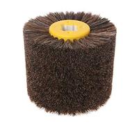 Maxtonser Cepillo redondo de crin de caballo para pulido de cabeza, rueda de pulido Woodwo