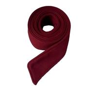 Maxtonser Cinturón de lana para mujer, cinturón de felpa cepillada, longitud ajustable, corsé de doble cara, color burdeos