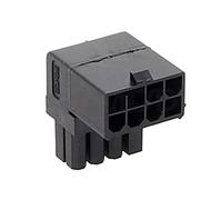 Maxtonser Codo de tarjeta gráfica de 90 grados, conector de 8 pines, codo con hebilla, adaptador de 8 pines, conectores de tarjeta gráfica