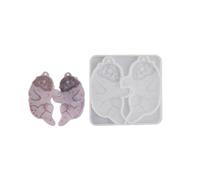 Maxtonser Colgante de silicona con forma de nutrias con agujero para hacer joyas de resina epoxi para hacer llaveros de resina epoxi