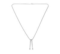 Maxtonser Collar con colgante de baqueta de acero inoxidable y plata, adorno delicado para los amantes de la música