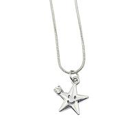 Maxtonser Collar con colgante de estrella de color plateado vintage punk para hombres y mujeres, gargantilla de estrella de hip hop, decoración de joyería grunge