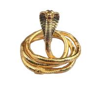 Maxtonser Collar de serpiente flexible ajustable punk gargantilla flexible plegable collar de serpiente de metal multicapa pulsera
