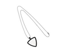 Maxtonser Collar de silicona para almacenamiento de púas de guitarra, colgante en forma de corazón, para guitarristas de bajo ukelele, accesorios para músicos