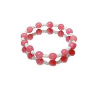 Maxtonser Collar o pulsera de estrella de dopamina con cuentas de arco iris para mujer, joyería de cadena de capas de moda