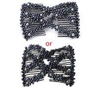 Maxtonser Combinados de cabello mágico, peines para el cabello giro rhombus rhombeal boading cable peinados, peines estiramientos dobles calzonas clips bun fabricante, herramienta de peatillo de cabello de bricolaje, estilo 6