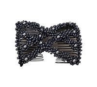 Maxtonser Combinados de cabello mágico, peines para el cabello Mujeres Rhombus Rhombus Beade Campling Combets, estiramiento de peines dobles Clips Bun Maker, Herramienta de peatillo de bricolaje, Estilo 4