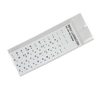 Maxtonser Computer Keyboard Sticker English Arabic Russian Hebrew Language keypad Decals Keyboard Cover PVC Film for PC Laptops,Keypad Stickers